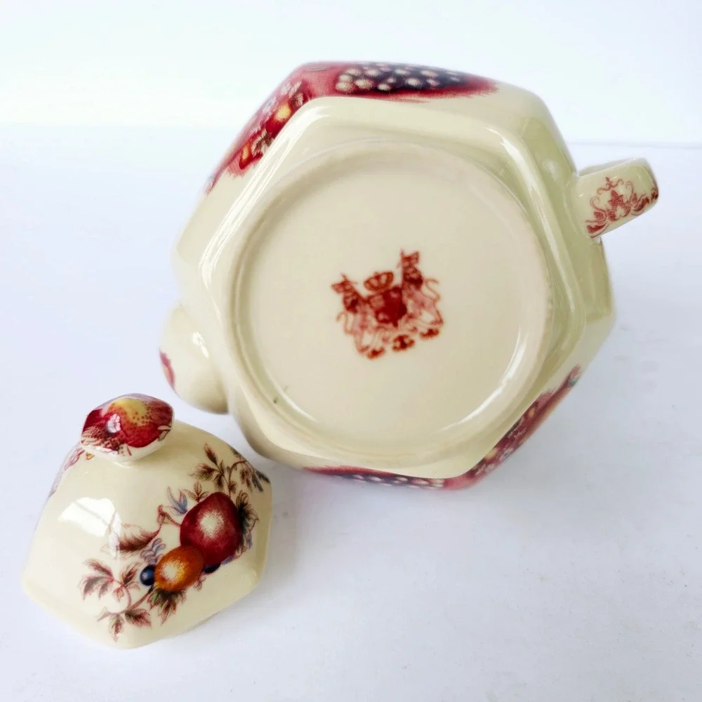 Vintage Teapot Antiche Riproduzioni Fruit Basket‎ Design - M581.2